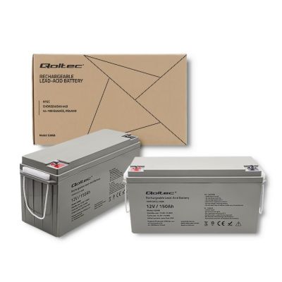 7. QOLTEC AGM BATTERY 12V | 150AH | MAX.2250A