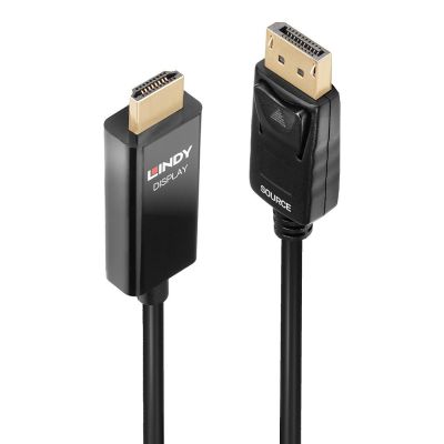 Lindy 40926 2m DisplayPort HDMI Type A (Standard) Cable Adapter Black