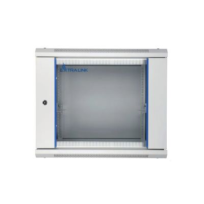 Extralink EX.8581 rack cabinet (400mm / 600mm / 600mm; wall-mounted; openable; 19''; grey)