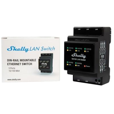 6. Shelly LAN Switch - socket - 5 ports - 10/100 Mbit