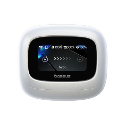 3. Baseus Bowie M2s Ultra TWS Wireless In-Ear Headphones with Interactive Screen - White