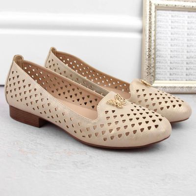 6. Openwork shoes M.Daszyński W SAN35 gold