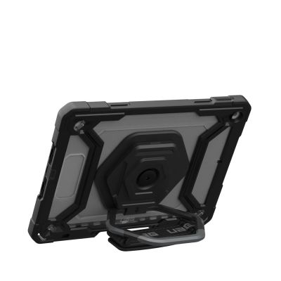 7. UAG Plasma HS Kickstand - protective case with Apple Pencil holder, hand rest and stand for iPad 10.9" 10th generation / 11" (A16) (ice/black)