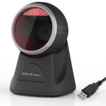 Qoltec Stationary Precision Barcode and QR Scanner 1D | 2D