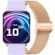 Smartwatch Gravity Rose Gold Purple 2 Straps GT17-3
