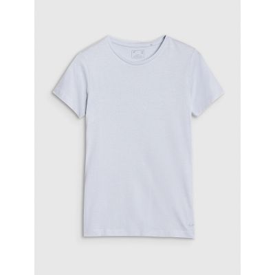 6. Women's slim T-shirt with modal 4F 4FWSS25TTSHF1995-34S