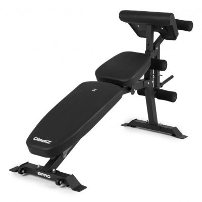 6. ZIPRO SUPERSET Adjustable Workout Bench Adjustable Backrest Adjustable Seat Gym, Home Black