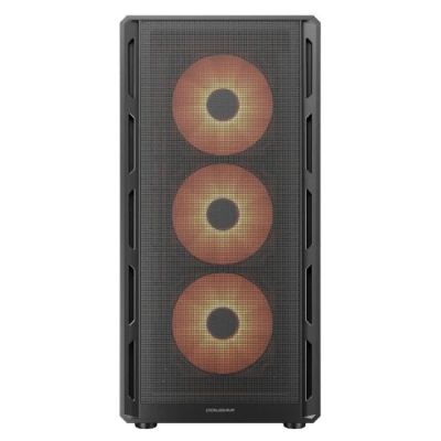 2. COUGAR CGR-2GA5B-P Midi Tower PC Case, Black