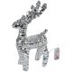 7. REINDEER DECORATION 34 CM 20 LED SILVER