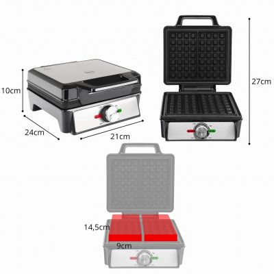 10. ELDOM WAFFLE IRON WA1600 WAFLO 1600 W THERMOSTAT