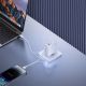 9. Baseus Cube Pro 65W GaN charger 2x USB-C USB-A - white