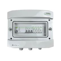 Hermetic IP65 EMITER AC connection switchboard with AC surge arrester Noark type 1+2, 25A 3-F, RCD type A 40A/300mA