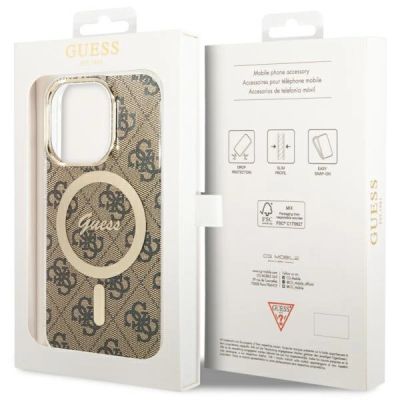 7. Guess GUHMP13LH4STW iPhone 13 Pro / 13 6.1" brown/brown hardcase 4G MagSafe