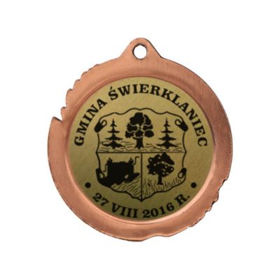 Metal Medal with Engraving on Laminate
