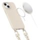 3. Tech-Protect MagNecklace MagSafe iPhone 15 Case - Beige