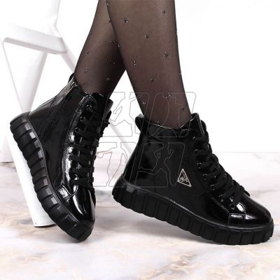 2. Patent leather ankle boots on the Filippo W PAW382 platform