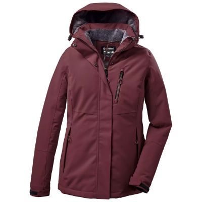 Killtec KOW 170 WMN JCKT women's hooded coat burgundy (38030/445)