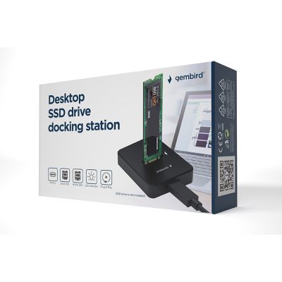 13. GEMBIRD M.2 SATA & NVME SSD DOCKING STATION BLACK
