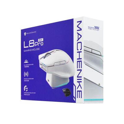 6. Machenike L8 Pro Wireless Gaming Mouse with Charging Station - Black