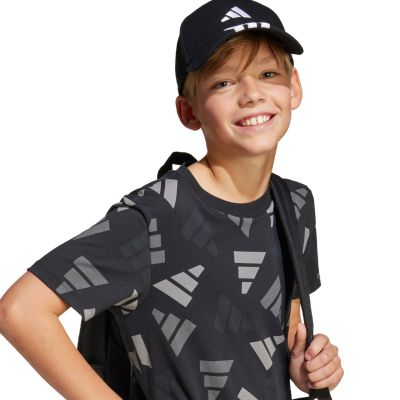 5. adidas 3-Stripes New Logo Baseball Cap Black JG1072