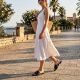 8. Women's black leather flip-flops S.Barski KV61-6019