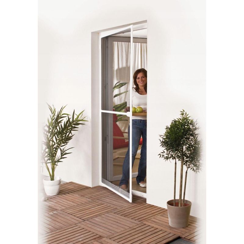14. ALU DOOR MOSQUITO NET 100X215 WHITE BASIC PLUS