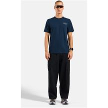 ODLO COTTON BLEND UNLIMITED crew-neck short-sleeve T-shirt for men, navy blue