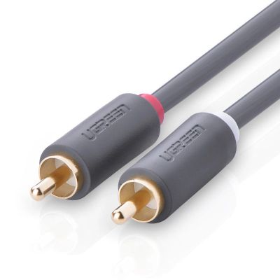 6. Ugreen AV104 10518 audio cable 2RCA (male) / 2RCA (male) 2m - gray