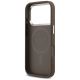 7. Guess 4G Triangle Logo MagSafe case for iPhone 17 Pro - brown