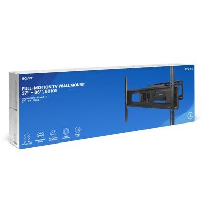 13. SAVIO ADJUSTABLE TV MOUNT UTV-04 37''–86'' 60 KG