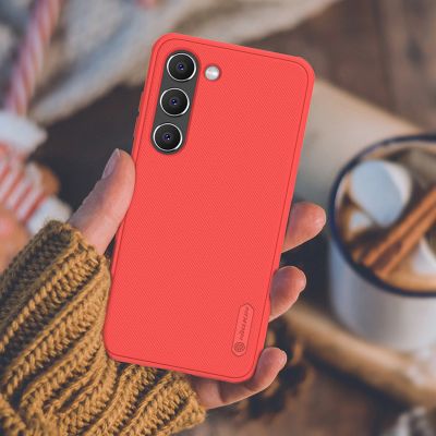 17. Nillkin Super Frosted Shield Pro case for Samsung Galaxy S23+ armored cover + phone stand red