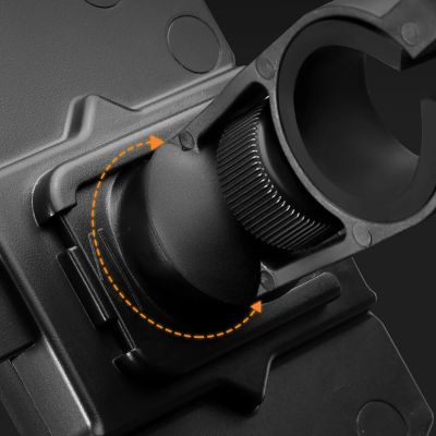 6. Rockbros HW-117 Handlebar Clamp Phone Holder - Black and Gray