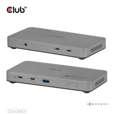 6. CLUB3D CSV-2563 Thunderbolt 5 Docking Station Silver