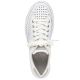 28. Rieker W RKR642 openwork leather shoes white