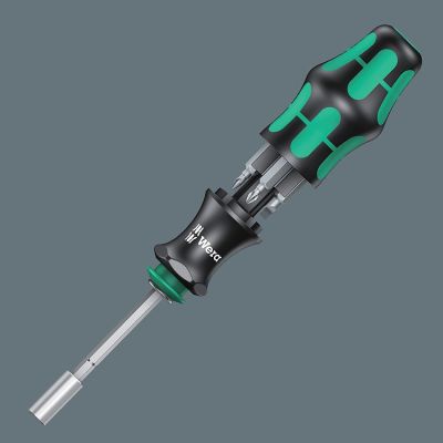 3. WERA 1/4" bit holder with magnet + 6 bits