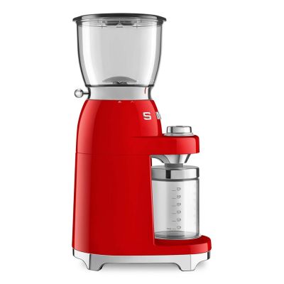 10. Smeg CGF11RDEU Coffee Grinder 150W Red