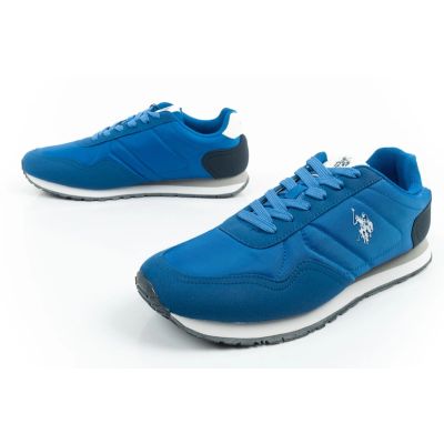 8. US Polo Assn sports shoes sneakers men's fashionable comfortable blue