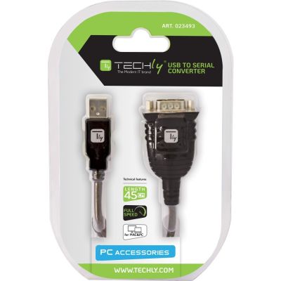 2. TECHLY USB TO RS232/COM/D SERIAL PORT CONVERTER