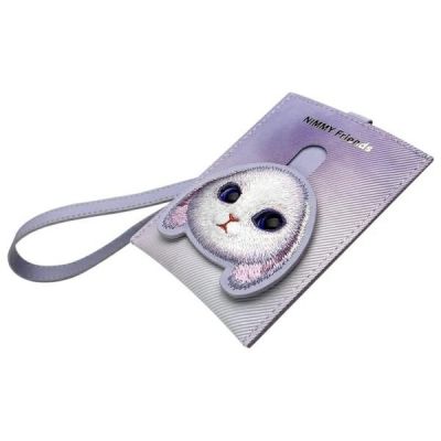 7. Nimmy Big Eyed Pet 2.0 Rabbit 3-in-1 Phone Bag + Wallet + Tracker Case - Purple