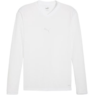Men's Puma TeamGOAL Baselayer Tee Longsleeve T-Shirt, white, 658777 04