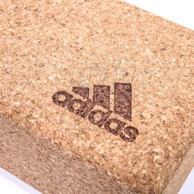 3. Adidas ADYG-20100CORK yoga block