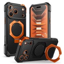 Supcase UB Grip Mag MagSafe Aramid Case for iPhone 18 Pro Max / 17 Pro Max - Black and Orange
