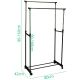 7. EXCELLENT HOUSEWARE DOUBLE CLOTHES HANGER 80x42x90-160CM
