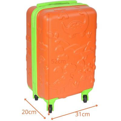 11. PROWORLD KID CABIN TRAVEL SUITCASE 18 INCHES - ORANGE (DINO)