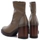 5. Women's khaki ankle boots with a block heel Potocki 12419