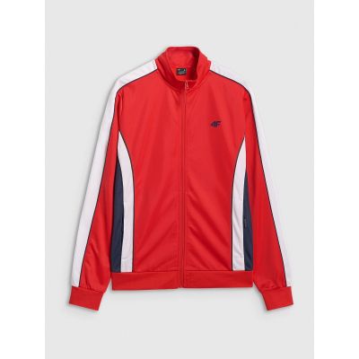 4. Men's zip-up sweatshirt without hood 4F 4FRAW25TSWSM2459-62S