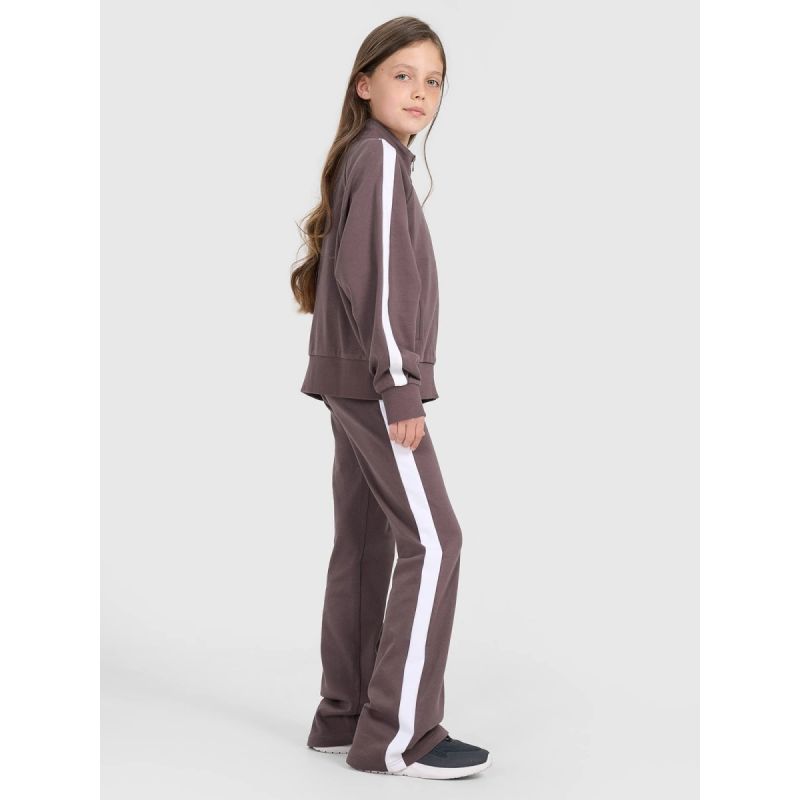 3. Girls' sweatpants with flared legs 4F 4FJRAW25TTROF1599-51S