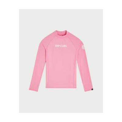 Girls' Lycra RIP CURL Classic Surf Ls Rashvest-Girl pink