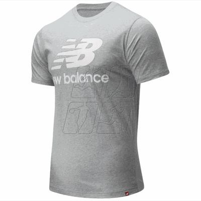 6. New Balance Essentials Stacked Logo T AG M MT01575AG T-shirt