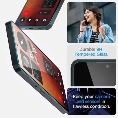 3. Spigen Glas.tR EZ Fit Tempered Glass for Nothing Phone 3A / 3A Pro - Transparent